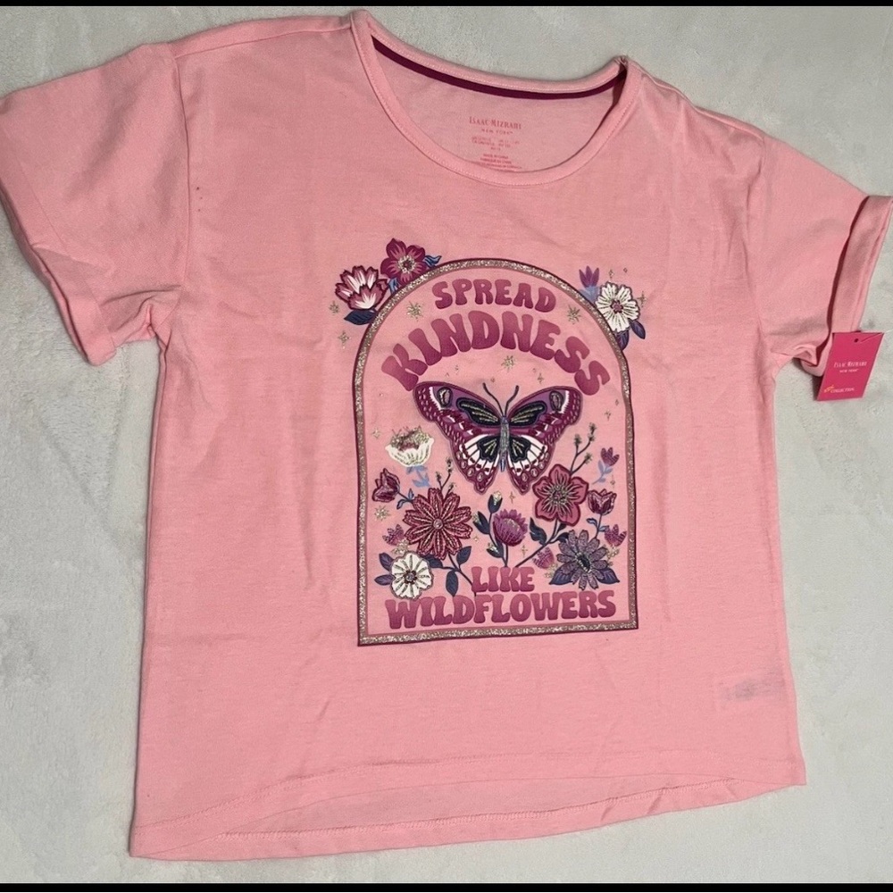 Isaac Mizrahi Pink 'Spread Kindness' Girl T-Shirt